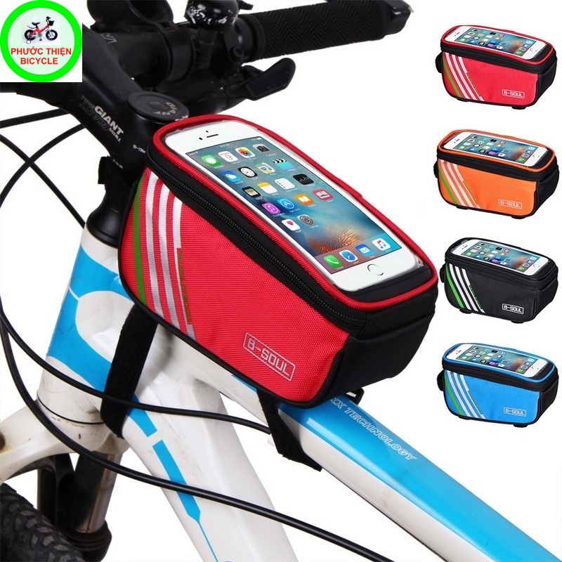 Túi đựng điện thoại cảm ứng 6 in, treo sườn xe ,đựng đồ nghề , gắn trước xe đạp chất lượng cao.
