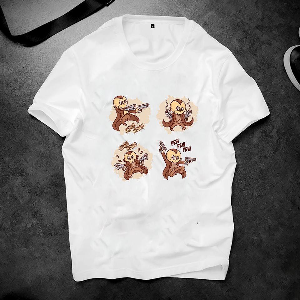 Áo thun unisex in phong cách độc lạ chất vải dày mịn 2019ts578