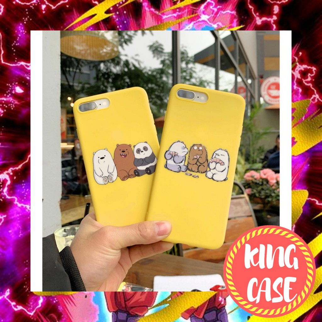 ⚡ ỐP LƯNG 3 CHÚ GẤU BARE ⚡ỐP IPHONE⚡