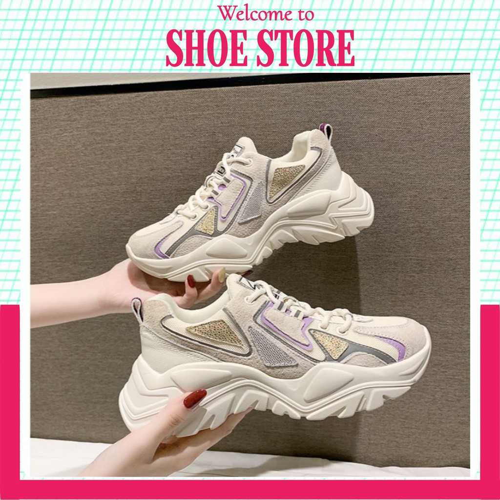 Giày Thể Thao Nữ 💖FREESHIP💖 Giày Sneaker Nữ Tăng Chiều Cao- Phong Cách Cực Ngầu Cá Tính