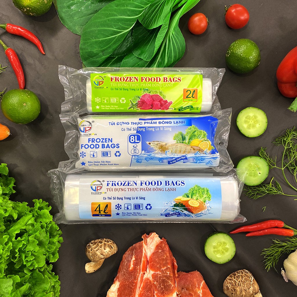 Túi đựng thực phẩm đông lạnh 2L Vipaco