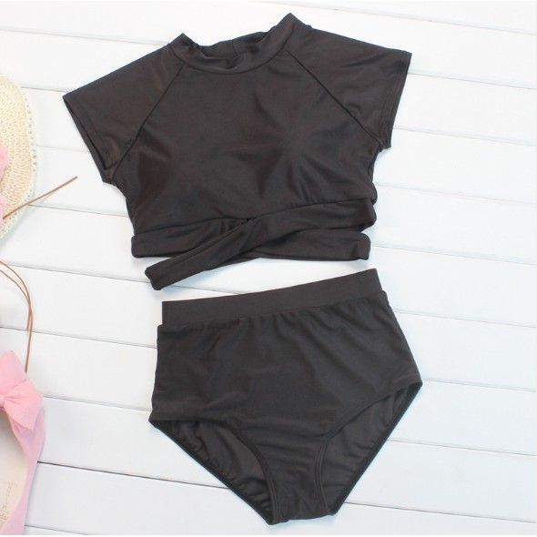 CÓ SẴN Set bikini nữ tay con eo cao