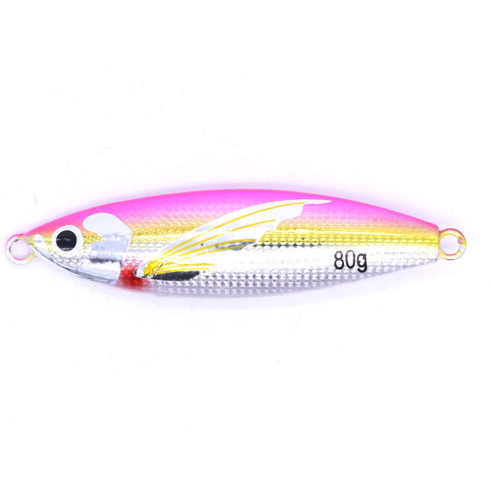 Mồi Giả Câu Cá Bằng Kim Loại Phát Sáng Nhiều Màu Sắc 40g 60g 80g 100g