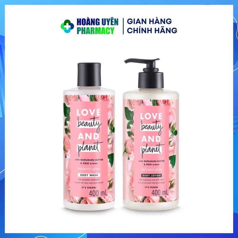 Sữa tắm và dưỡng thể Love beauty and planet 400ml