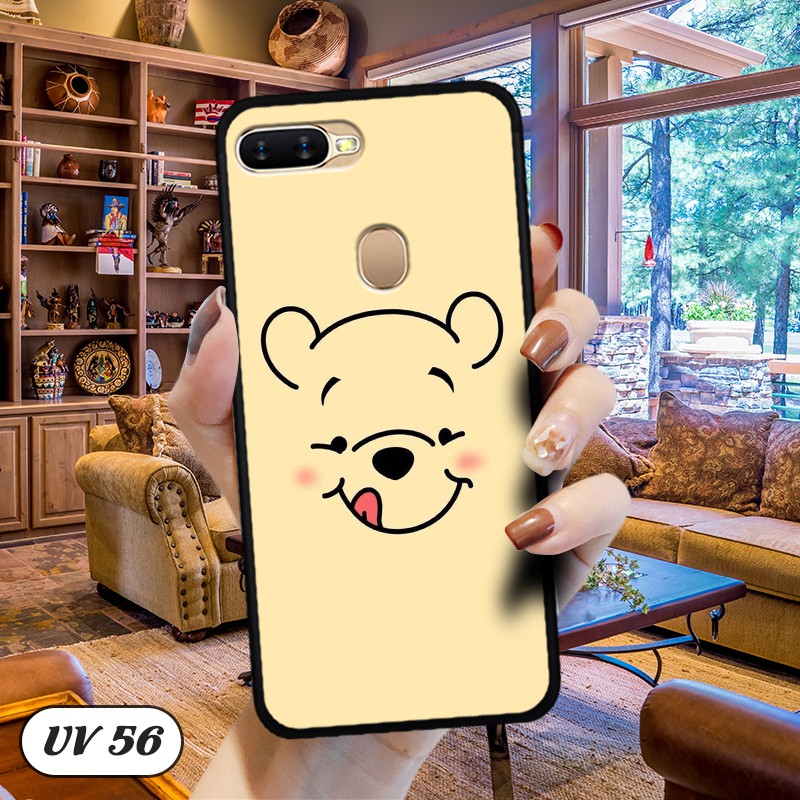 Ốp điện thoại OPPO A5S/ A7/ A12 lưng nhám viền cao su dẻo in hình