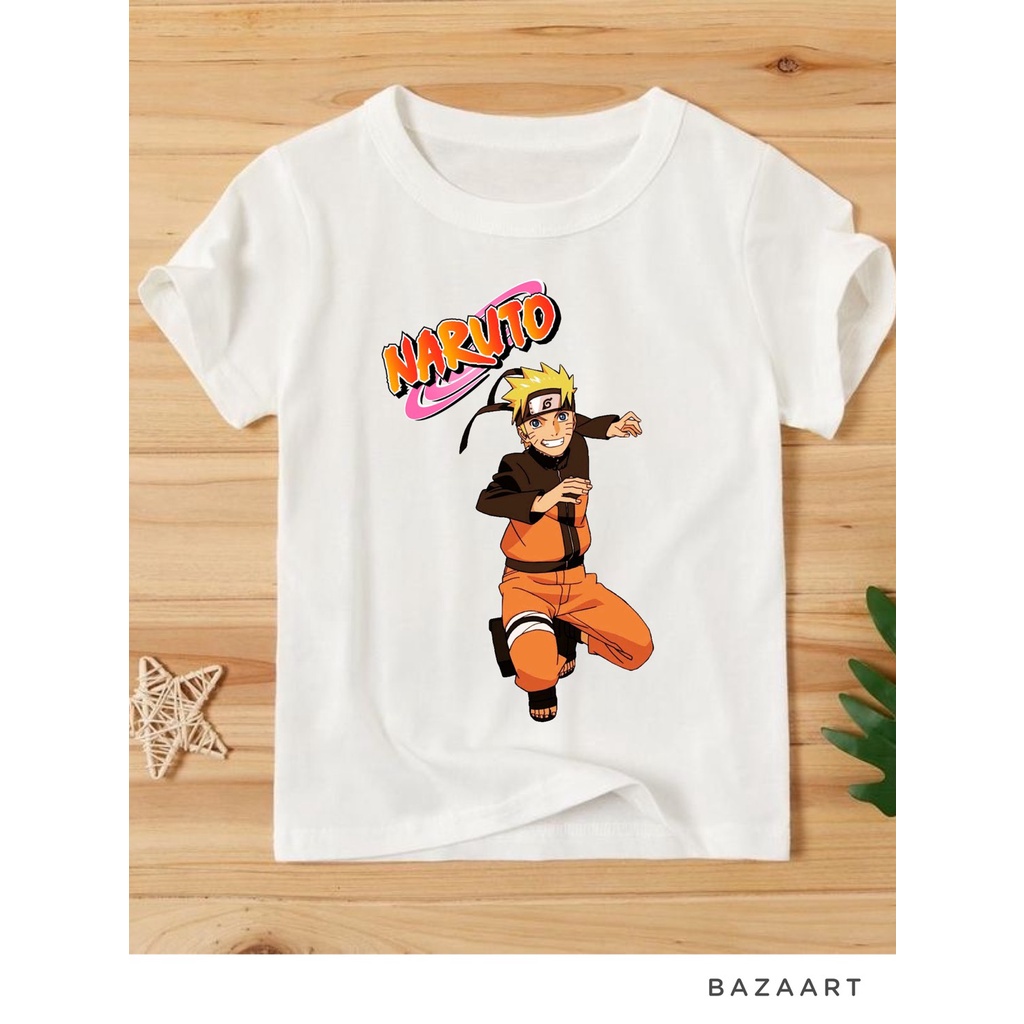 Áo thun bé trai naruto cotton co giản 4 chiều thoải mái N10