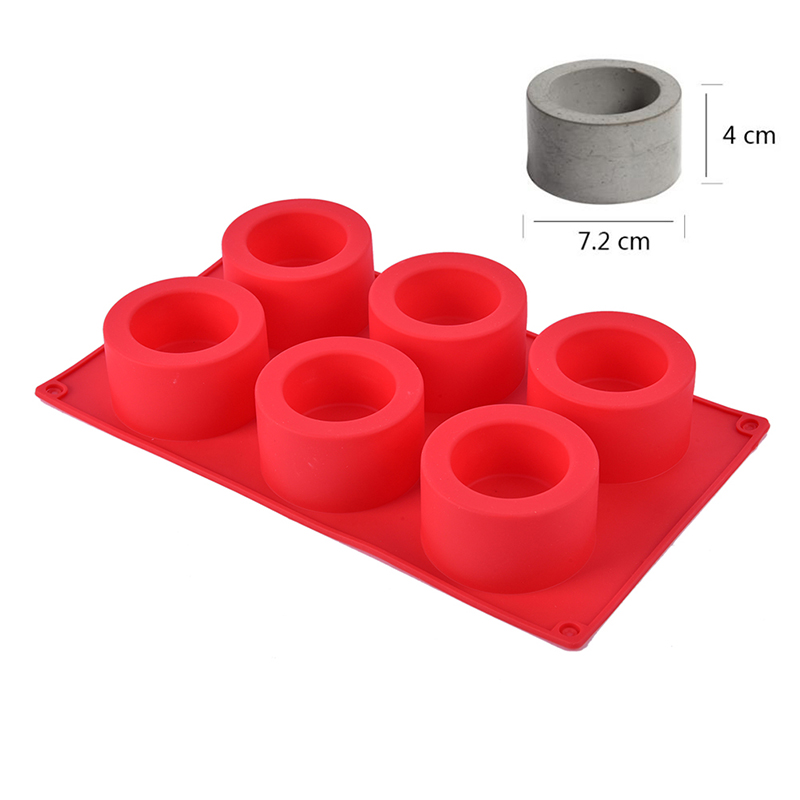 Khuôn Silicone 6 Lỗ Dùng Làm Đồ Trang Trí Tiện Lợi