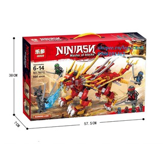 Bộ Lego Lắp ráp xếp hình Ninja No.76012 có 800 chi tiết-Đồ chơi trẻ em