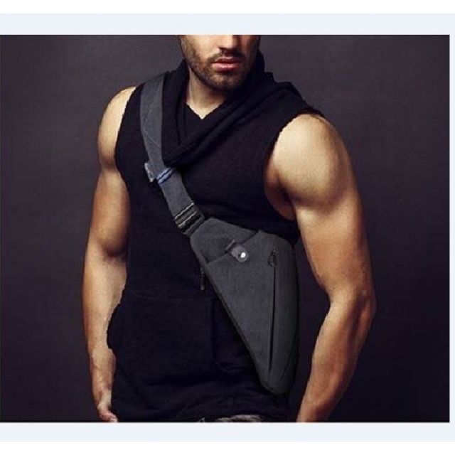 Hình thật! Túi đeo chéo chống trộm chiếc lá đa năng siêu nhẹ siêu bền đẹp nam nữ - Túi chéo chống trộm tuicheo 016 | BigBuy360 - bigbuy360.vn