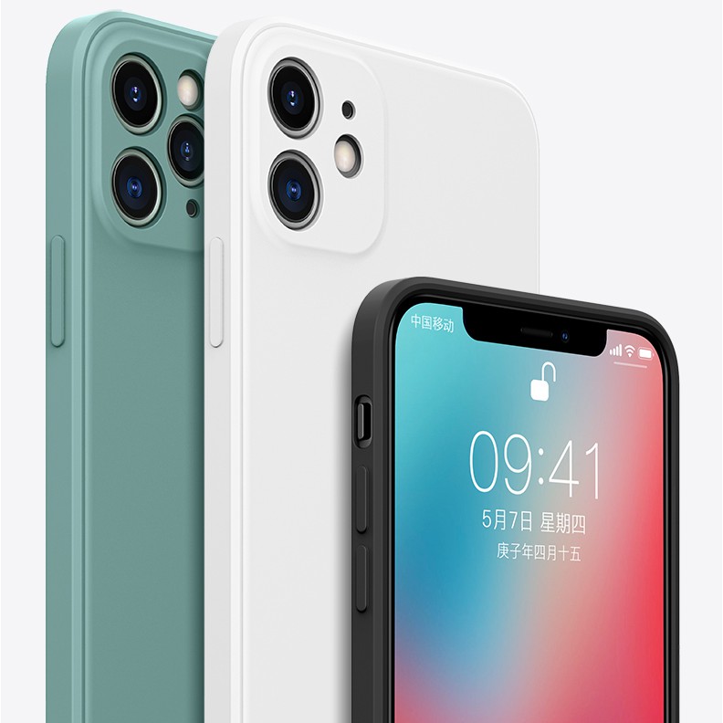 Ốp Lưng Iphone X Xs Xsmax Style Iphone 12 Cạnh Vuông Chống Bẩn Có Lót Nhung Chống Trầy Điện Thoại | GuCas