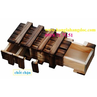Hộp gỗ bí mật 02 ngăn vật dụng độc đáo & đồ chơi thông minh 2 in 1 cực hot