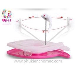 SP1512 - đồ chơi Vòng tròn mèo vờn chuột hình cá WE220057 cho mèo