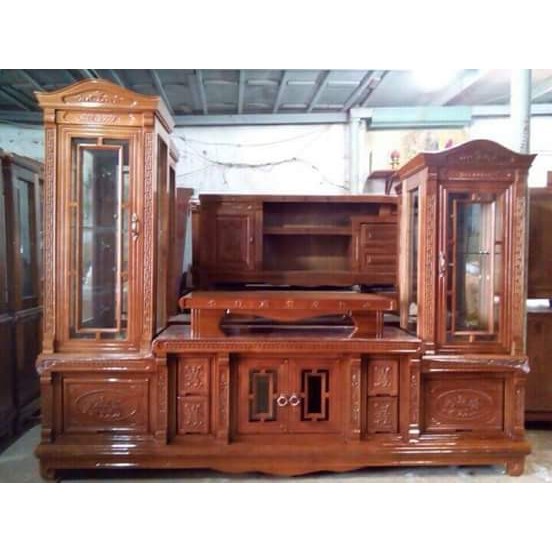 Kệ Tivi Gỗ Xoan Đào , Kệ Kính