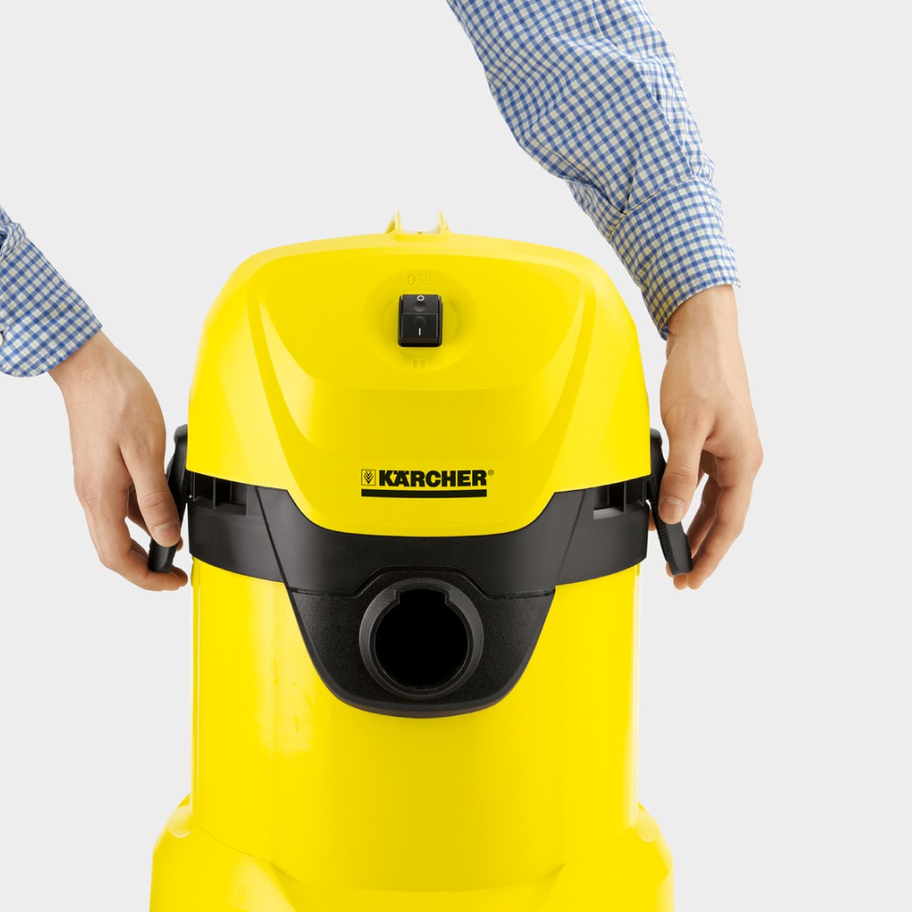 (Sản xuất Romania) Máy hút bụi khô & ướt Karcher WD 3 Car công suất 1000w màu vàng - có chức năng thổi gió | BigBuy360 - bigbuy360.vn