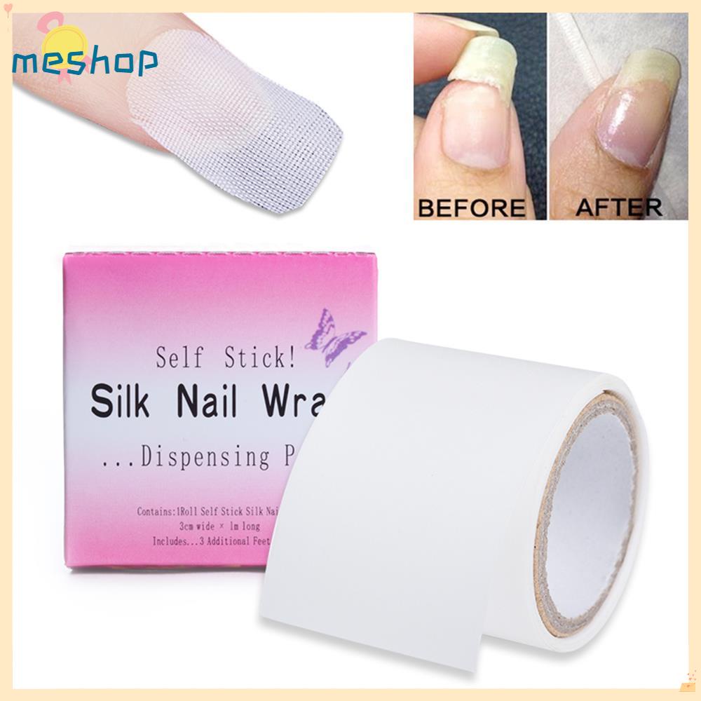 Băng Keo Lụa Dán Móng Màu Trắng 3 * 100cm