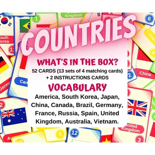 Go fish game “Countries”