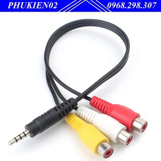 Cáp chuyển từ cổng 3.5mm sang AV hoa sen
