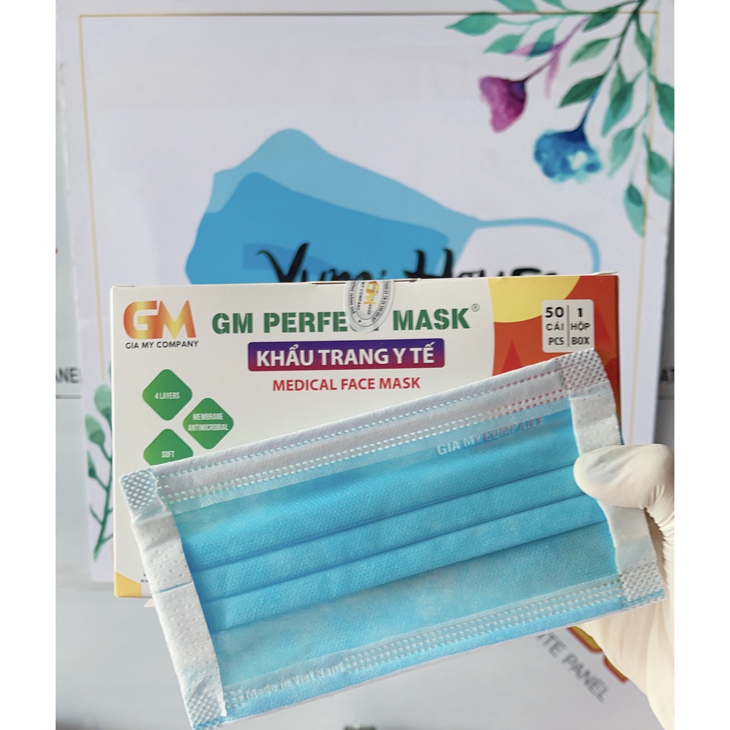 Khẩu Trang Y Tế 4 lớp Quai Mềm, Quai Vải Không Đau Tai