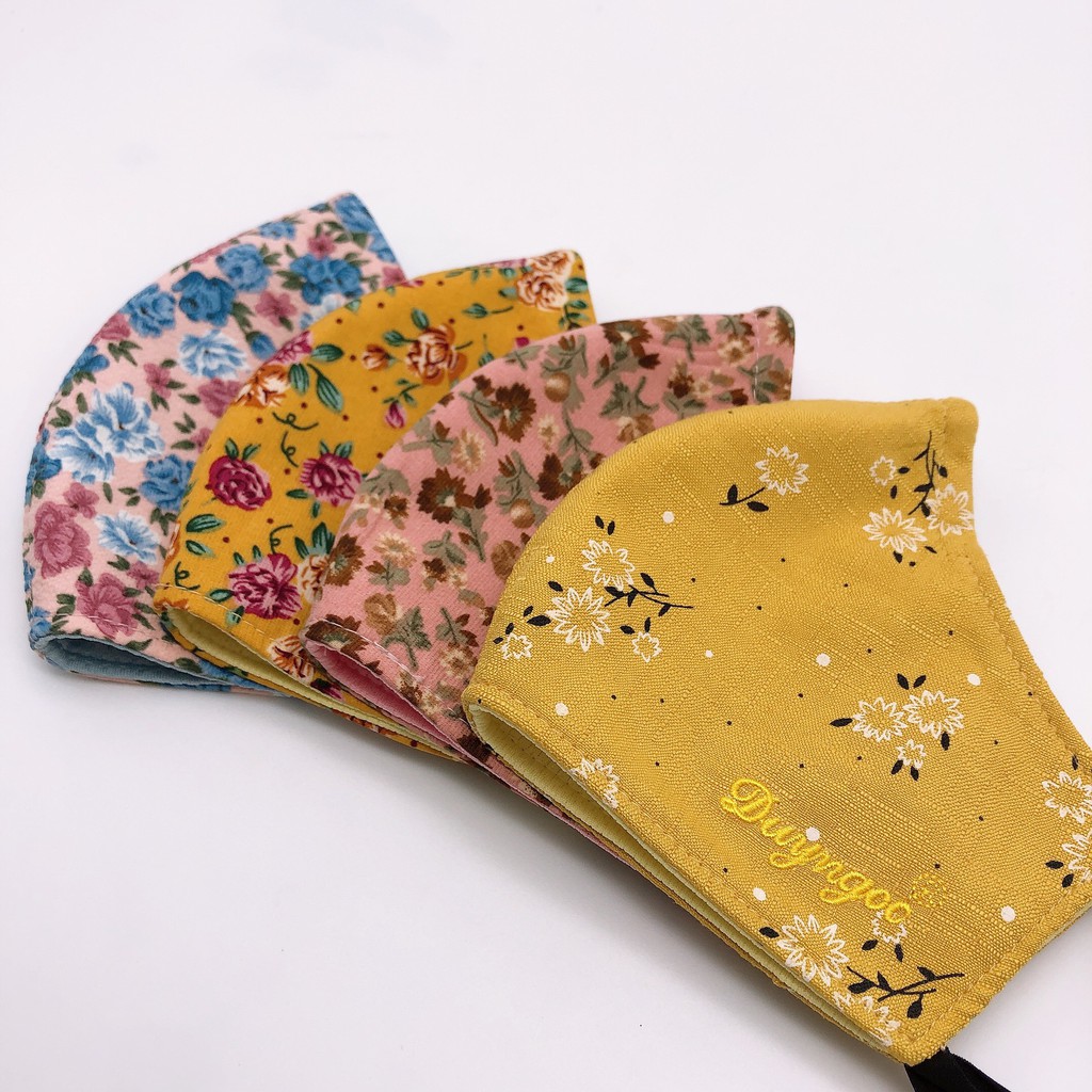 Khẩu trang vải cao cấp Duy Ngọc - Hoa nữ có nẹp ôm sát mũi (8809) | BigBuy360 - bigbuy360.vn