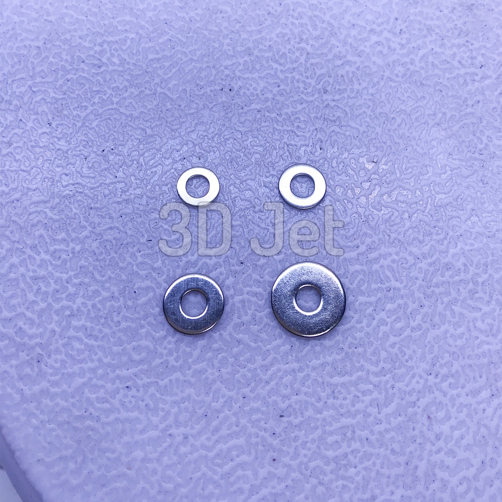 20 Long đền INOX 3mm 4mm 5mm 6mm 8mm