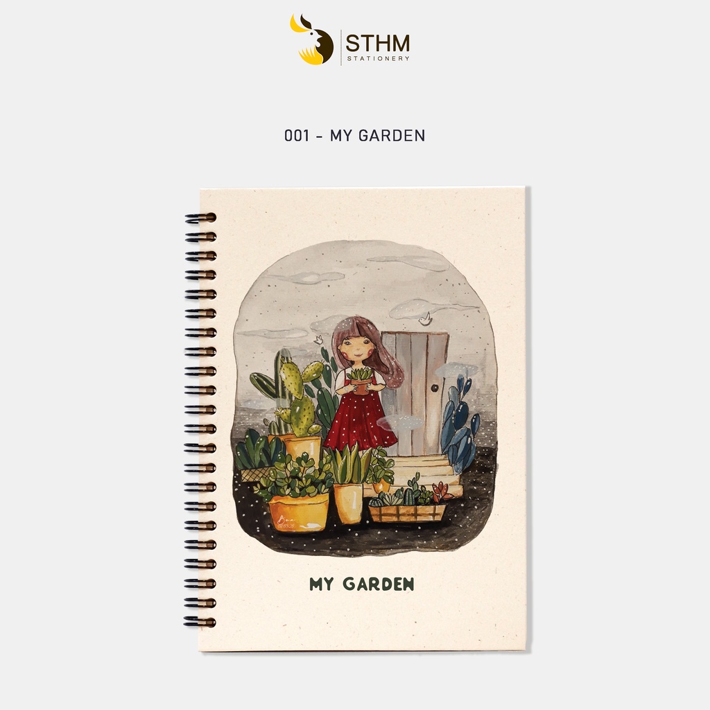 MY GARDEN - Sổ tay bìa cứng - A5 - 001 - STHM stationery