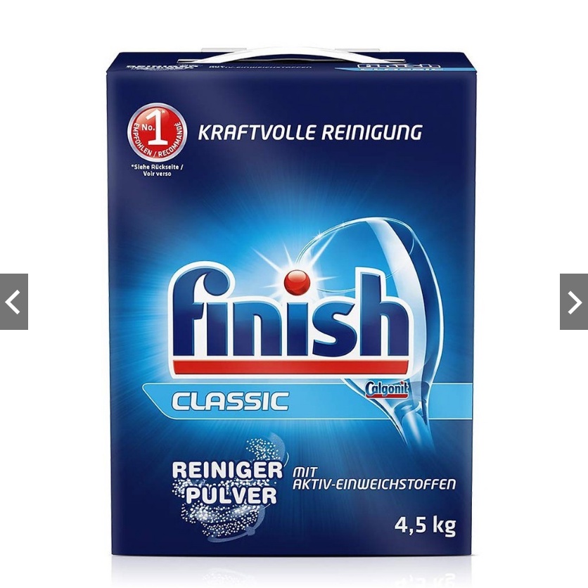 Bột Rửa Bát Finish 4.5kg (Đức) Cho Máy Rửa Chén Bát