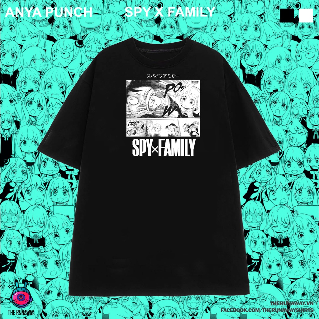 Áo phông Spy x Family: Anya Punch Nam / Nữ 100% cotton by The Runaway