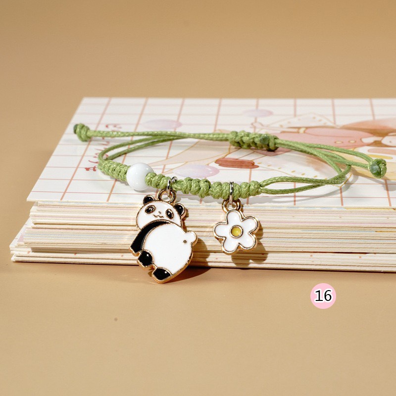 [ẢNH VÀ CLIP THẬT] Vòng tay handmade hình Gấu trúc Panda, Ngựa pony, mèo trắng, sao băng nhiều màu sắc dễ thương cute