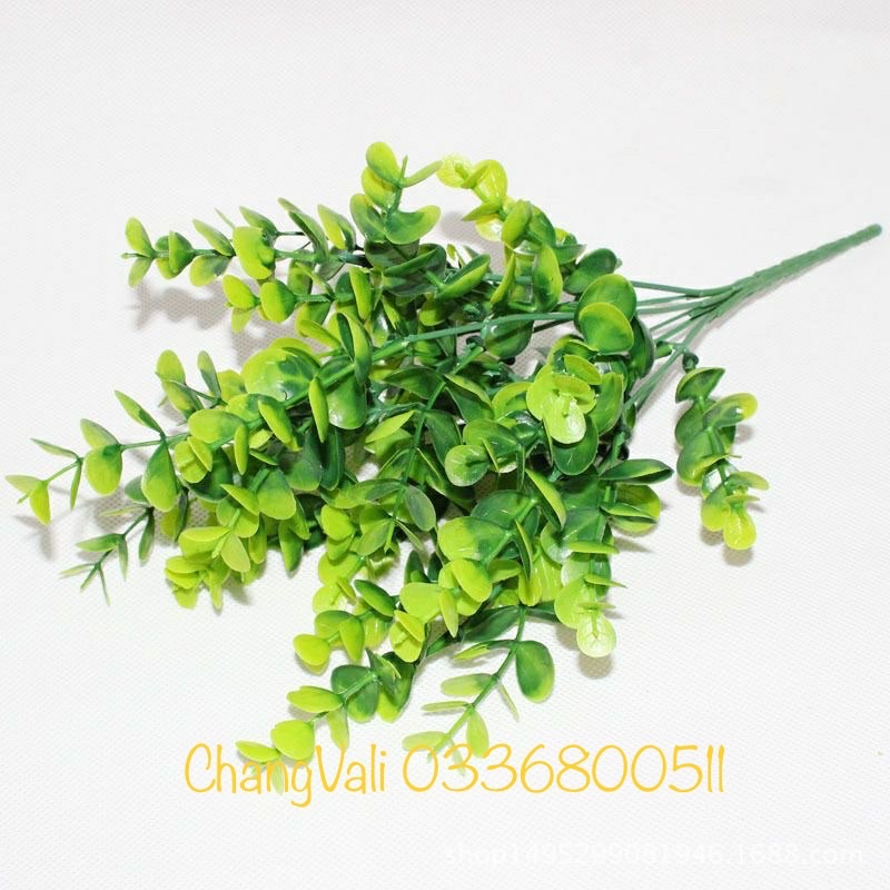 Cụm lá táo điểm 5 nhánh trang trí - HN3