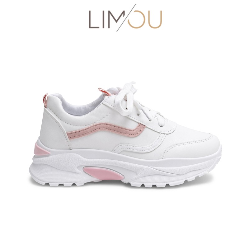 [Mã FAGREEN245 giảm tới 30K đơn 99K] Giày Thể Thao Nữ Sneaker LIMOU đế cao 6 phân, êm nhẹ