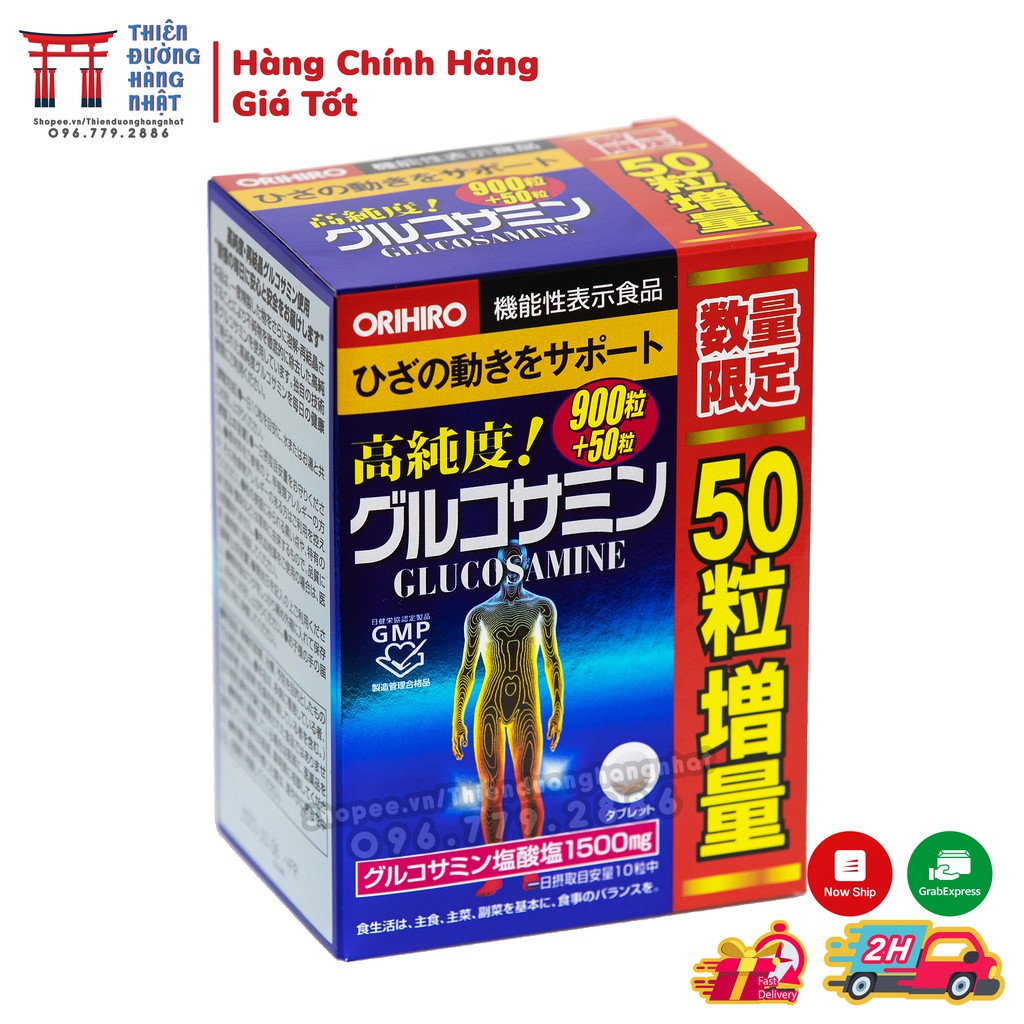 Viên uống Glucosamine Orihiro, viên bổ xương khớp Glucosamin Nhật Bản [Date t11/2025]