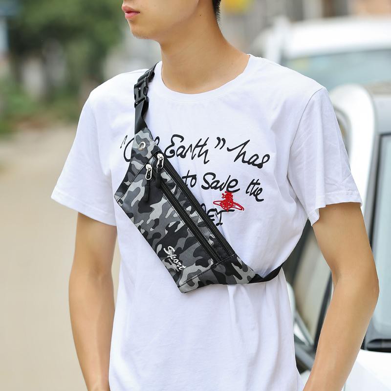Túi đeo chéo nam nữ unisex phong cách Hàn quốc - chống thấm nước - có lỗ luồn tai nghe