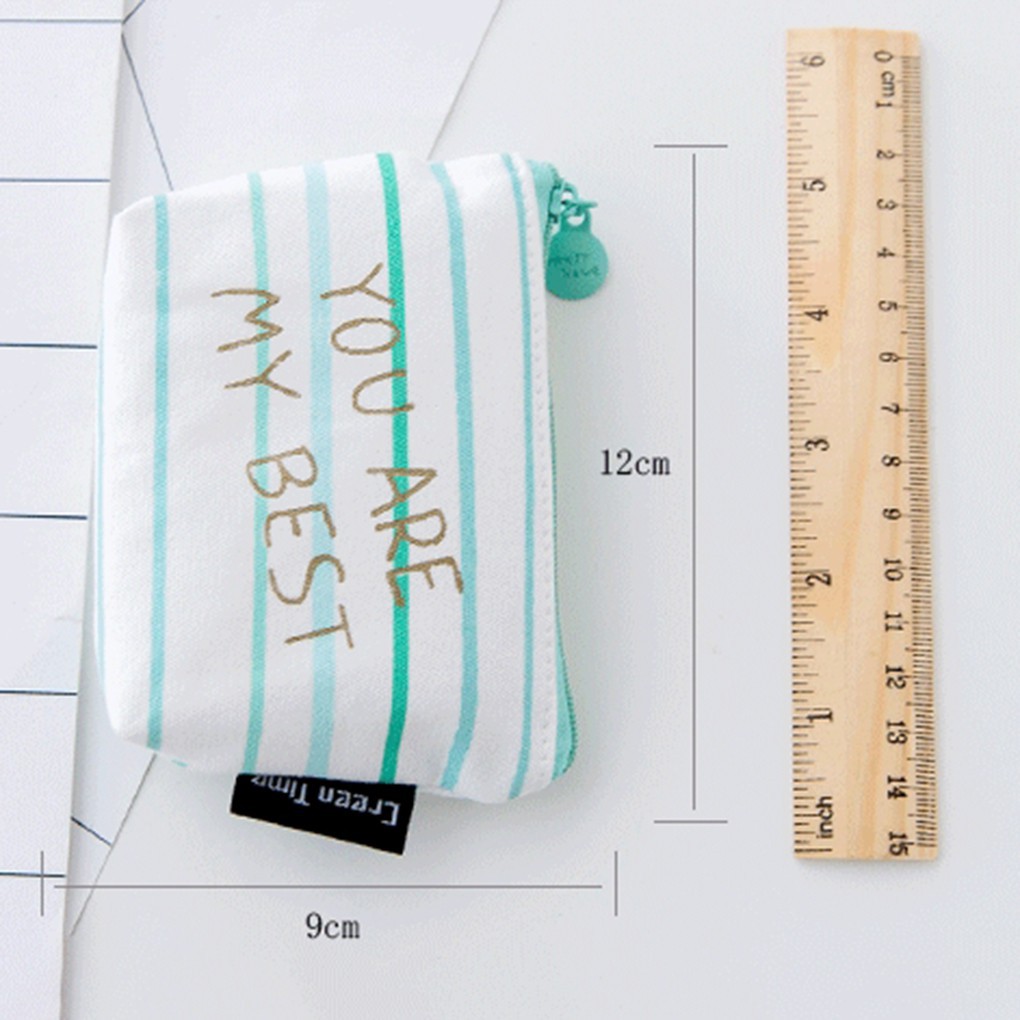 Ví đựng tiền xu khóa kéo dễ thương