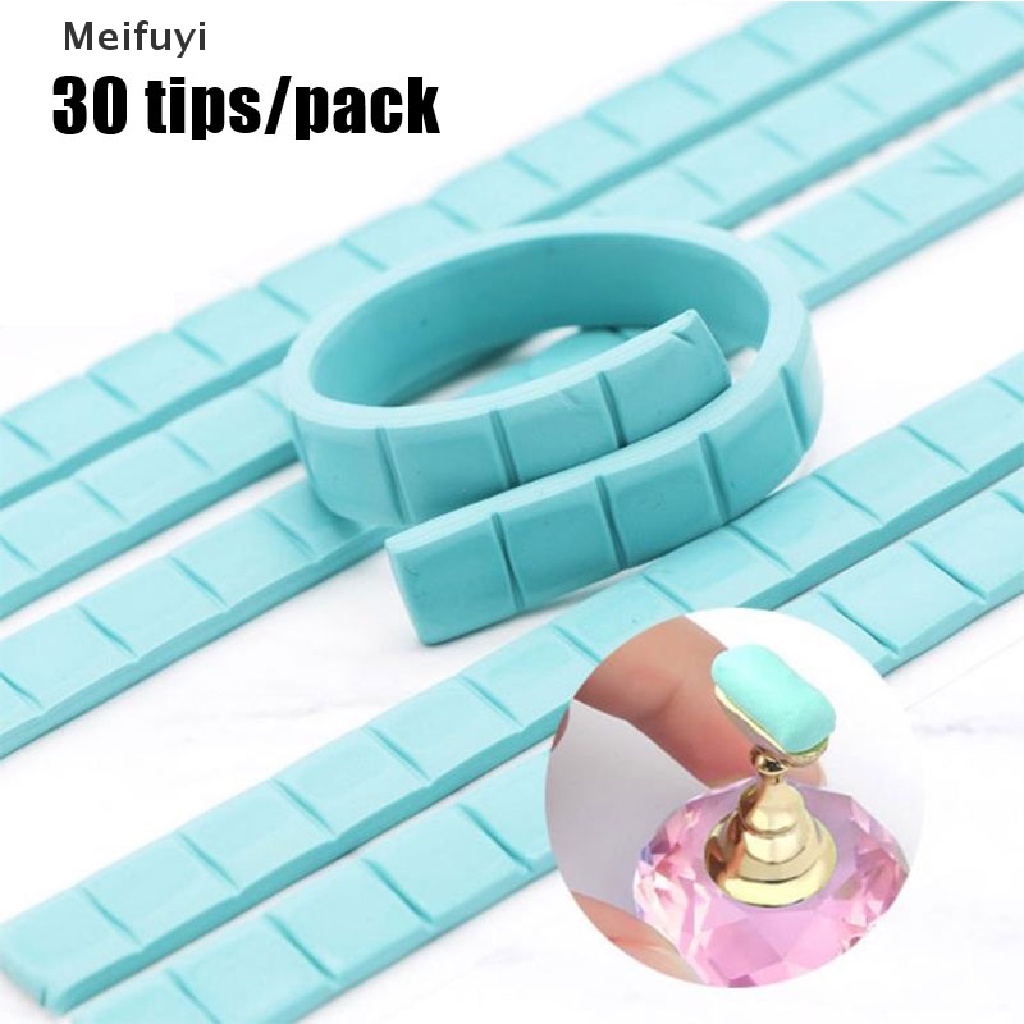 [Meifuyi] 30tips Nail Art Tack It Multi Purpose Adhesive Glue Clay Stick Tip Plasticine VN439