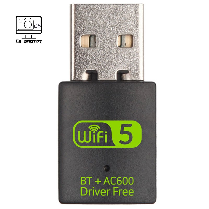 Usb Thu Sóng Wifi Bluetooth 600mbps Free 2.4 / 5ghz + Đĩa Cd