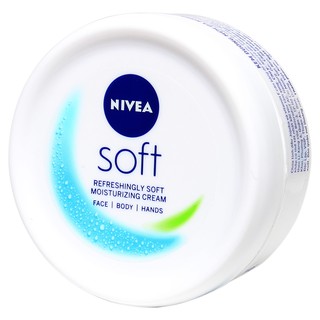 Kem dưỡng ẩm Nivea Soft làm mềm da mặt toàn thân tay Refreshing Moisturizing Cream Face Body Hand Hands 50ml