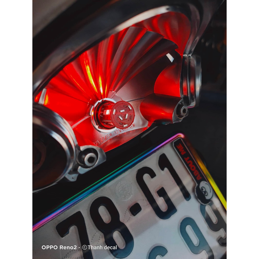 Bóng stop nháy hậu , kiểu audi , lắp cho sirius , wave , rim , cúp , wave a 110 , raider, satria , sonic , winer v1 vvvv