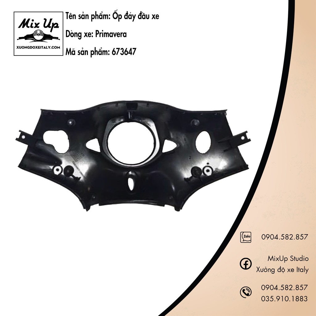 BỘ ỐP ĐẦU XE VESPA PRIMAVERA NGUYÊN BẢN KHÔNG MÀU