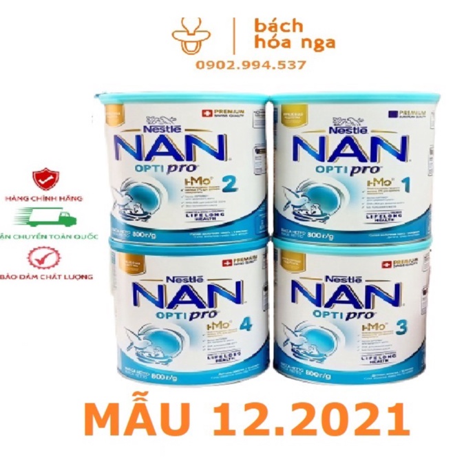 Sữa bột Nan Optipro Nga hộp 800gr mẫu mới đủ số