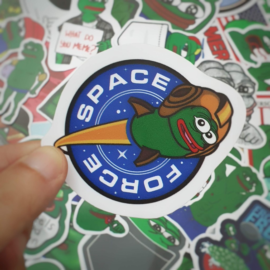 Combo hình dán sticker Pepe Meme Troll siêu hot sticker pvc chống nước cao cấp, không bay màu