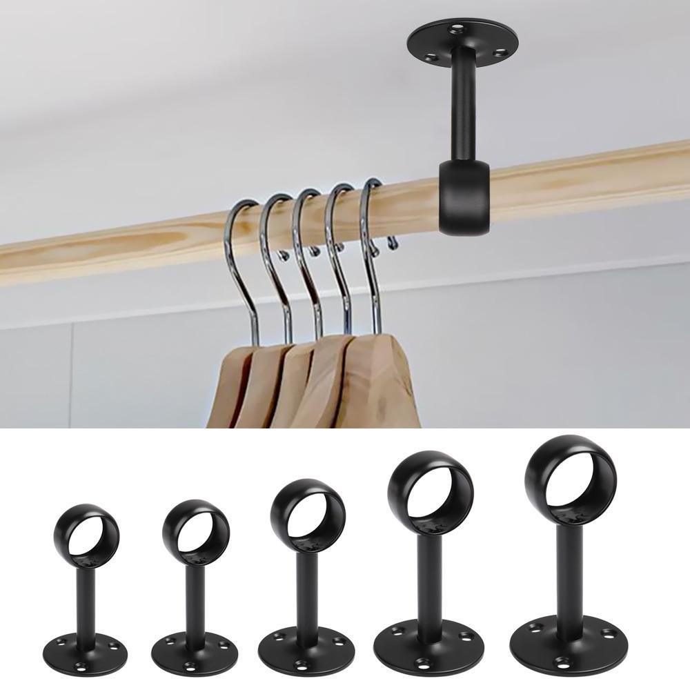 YANN1 Bộ 2 Giá Treo Rèm Cửa Gắn Trần Nhà Tắm / Phòng Ngủ Tiện Dụng