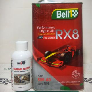 Dầu nhớt Bell1 RX8 tặng xúc động cơ Thunder Engine Flush