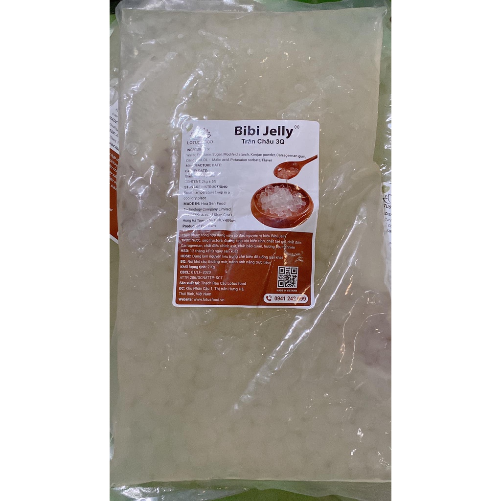 Thạch Ngọc Trai  Trắng, Caramen Bibi Gói 2kg