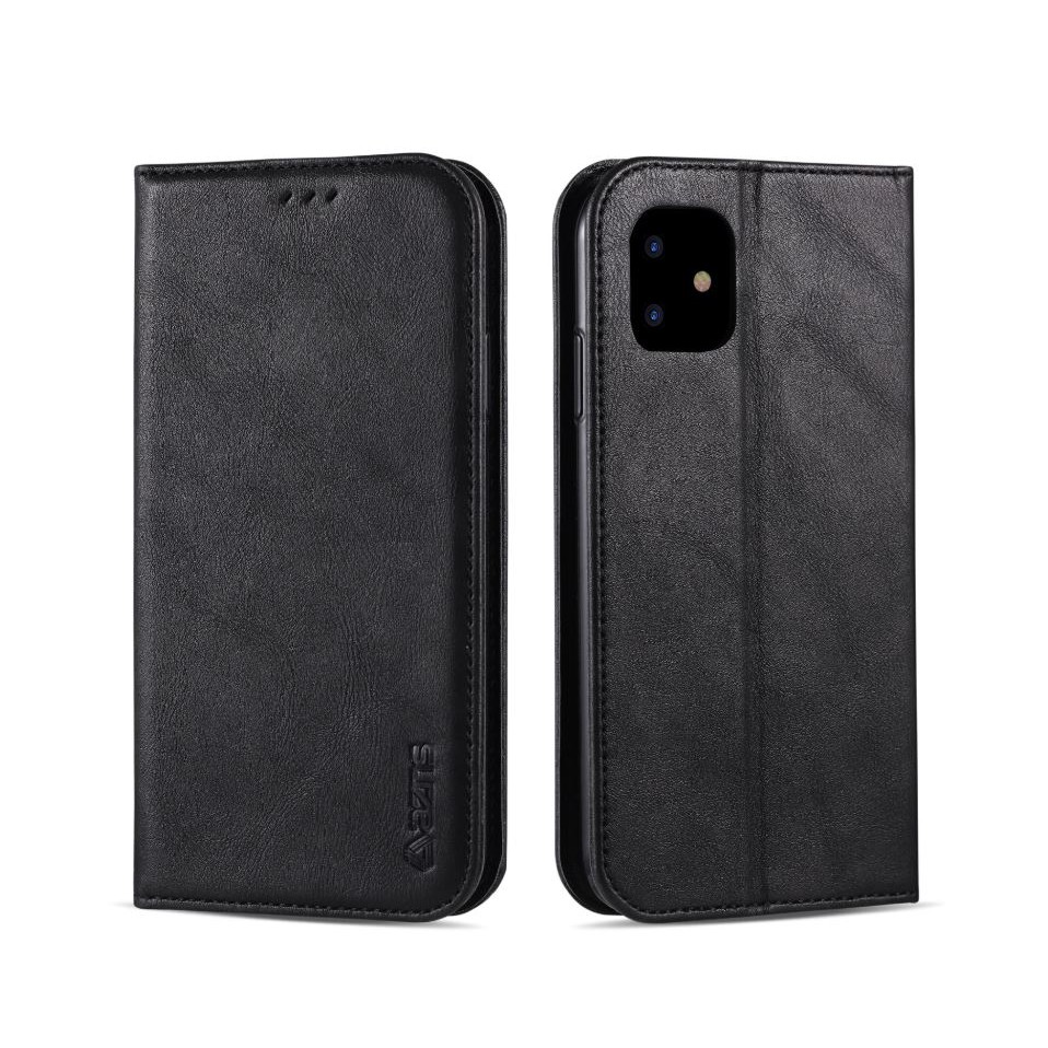 Ốp bao da iphone kiêm ví đựng tiền/thẻ atm/vé gửi xe, Ốp bao da nắp gập cho iphone - Azns | BigBuy360 - bigbuy360.vn