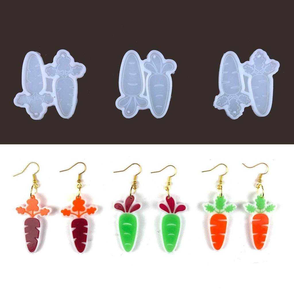 Khuôn Silicone Làm Bánh Hình Cà Rốt Xinh Xắn
