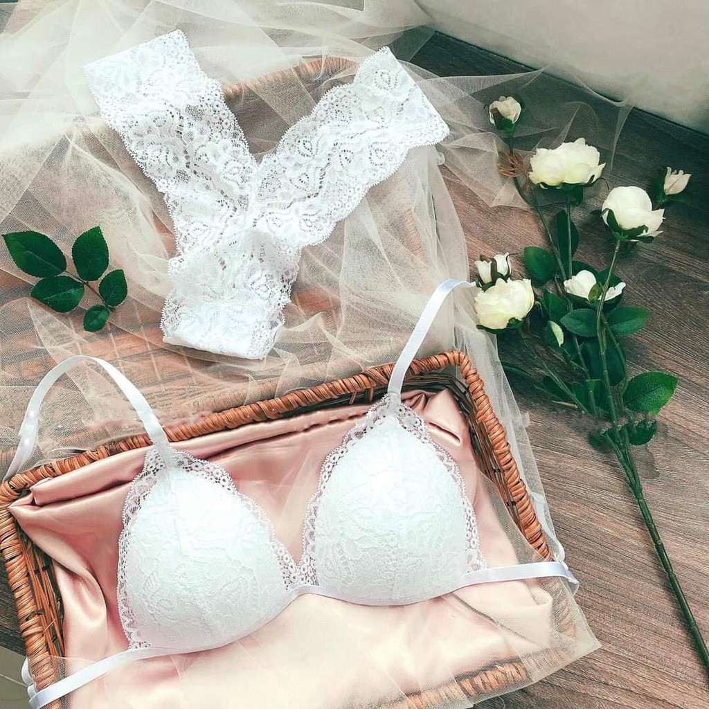 [ SIÊU SALE - HOT ] Bộ Bralette hàng thiết kế bằng chất liệu ren cao cấp