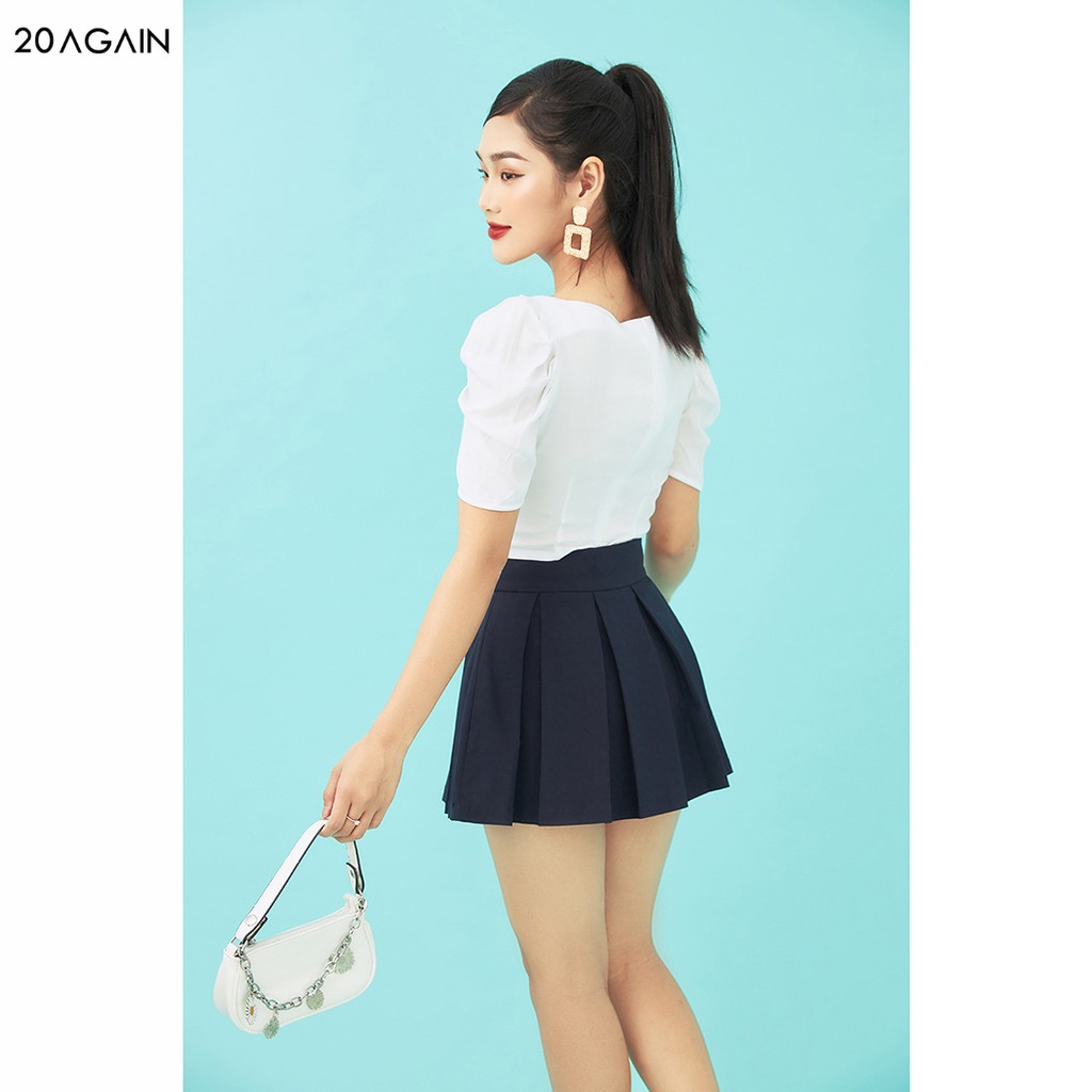 Áo Sơ Mi Thắt Nơ Ngực 20AGAIN ASW1054 | BigBuy360 - bigbuy360.vn