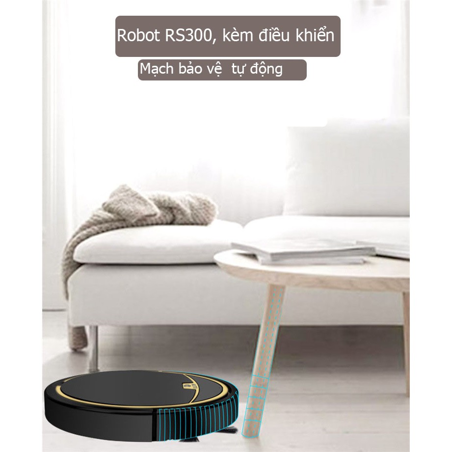 (DEAL SỐC) Robot hút bụi lau nhà, Robot hút bụi lập trình dọn dẹp, Hút, Quét, Lau, Cảm biến thông minh,1 Đổi 1 MỚI RS300 | BigBuy360 - bigbuy360.vn