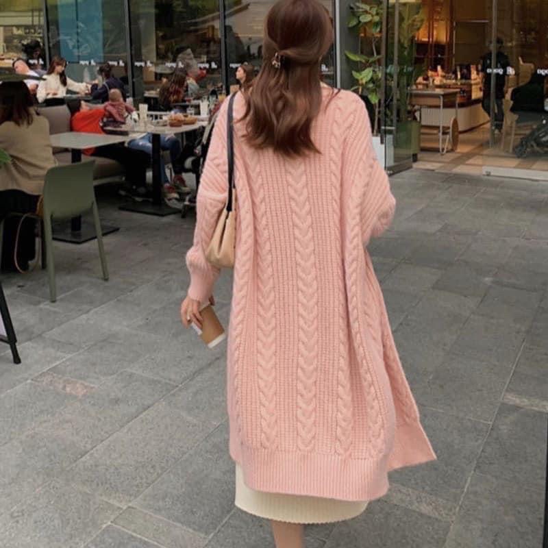 Cadigan Len Dáng Dài Ulzzang, Phong Cách Thời Trang Hàn Quốc