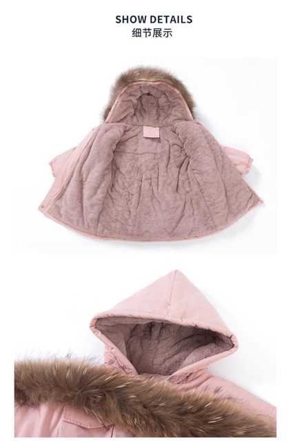 Áo parka cho bé hàng oder